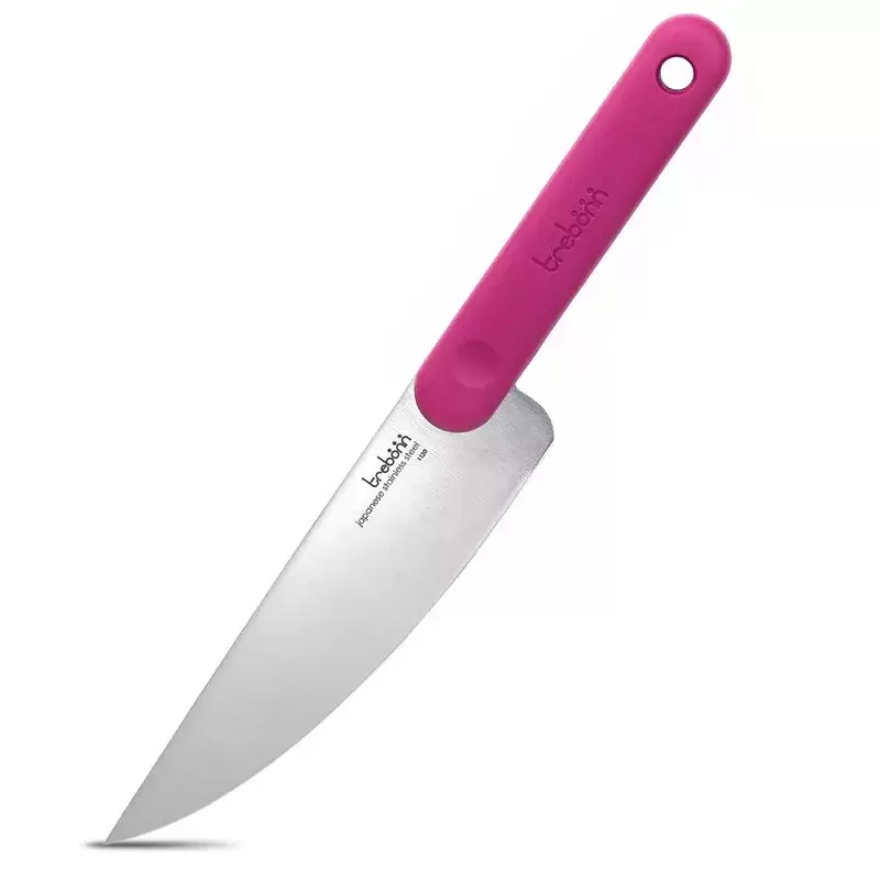 סכין שף Stainless steel עם ידית לא מחליקה בצבע סגול 18 ס"מ