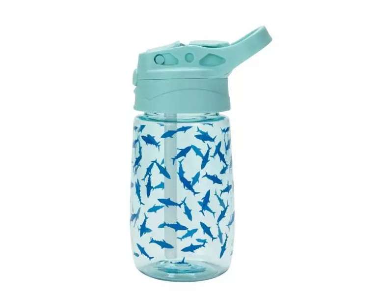 בקבוק שתייה לילדים עם קש 350 מ”ל כרישים Toolz