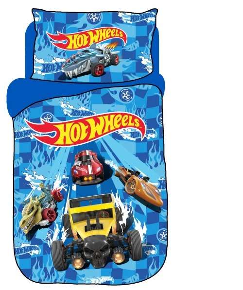 סט מצעים יחיד מושלם דגם HOT WHEELS