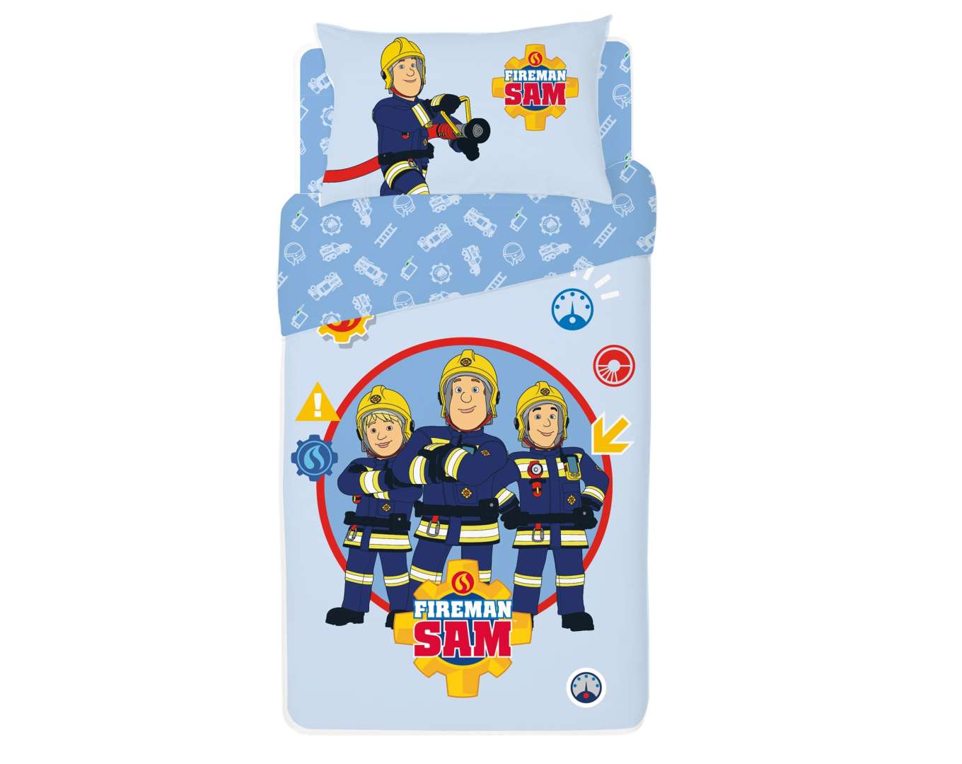 סט מצעים יחיד 100% כותנה דגם FIREMAN SAM