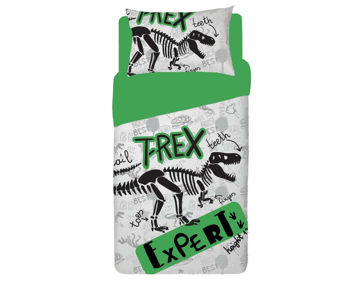 סט מצעים נוער 100% כותנה דגם T-REX