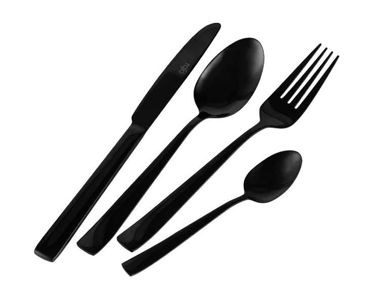 סט סכו”ם 24 חלקים שחור Bistro