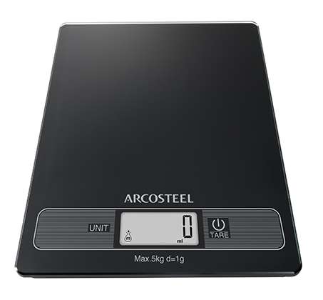 משקל מטבח דיגיטלי 5 ק"ג ARCOSTEEL - שלושה צבעים לבחירה