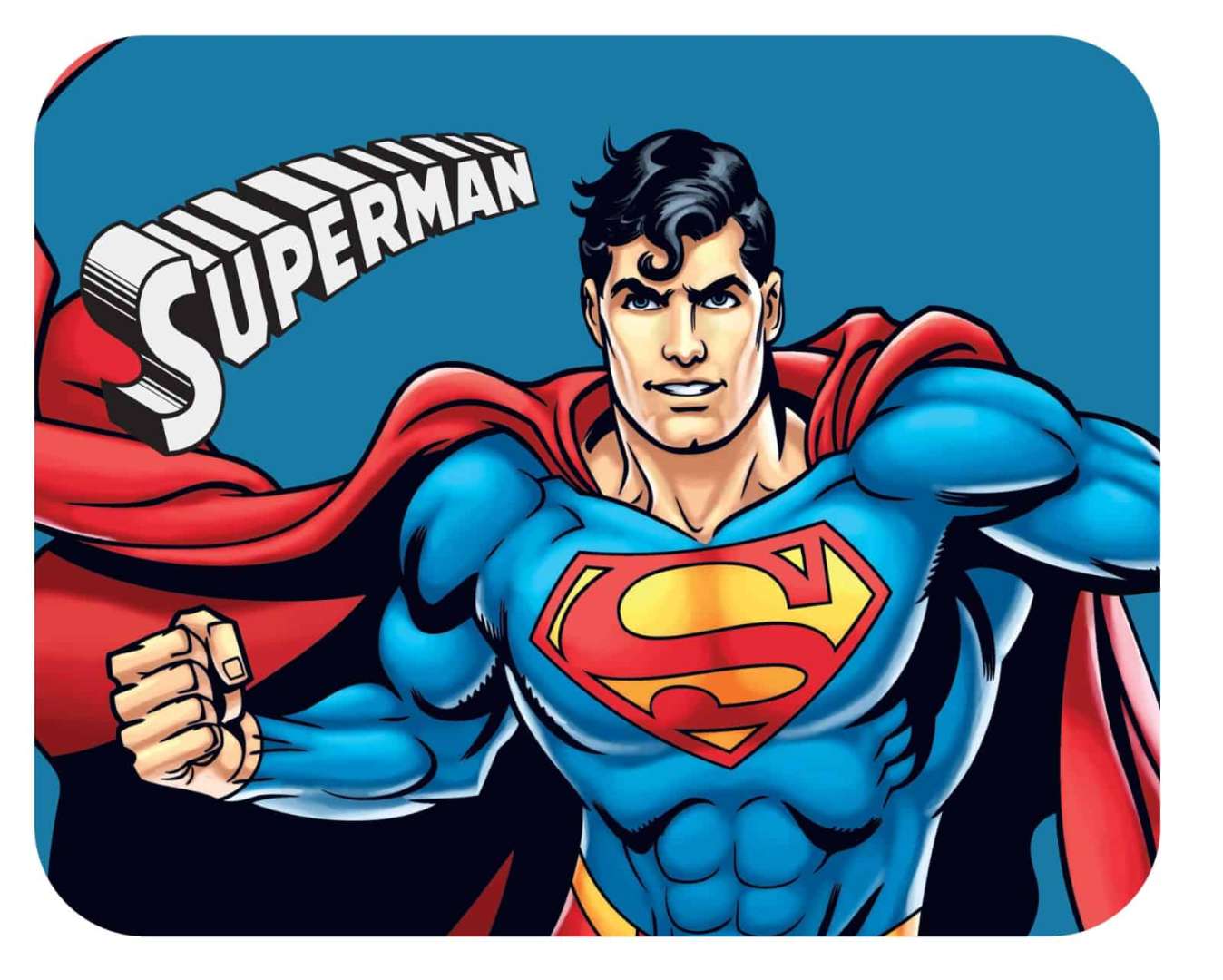 שטיח פלנל לחדר ילדים- דגם סופרמן