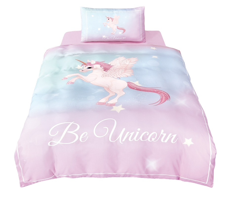 סט מצעים יחיד חד קרן דגם BE UNICORN